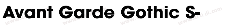 Avant Garde Gothic S字体转换